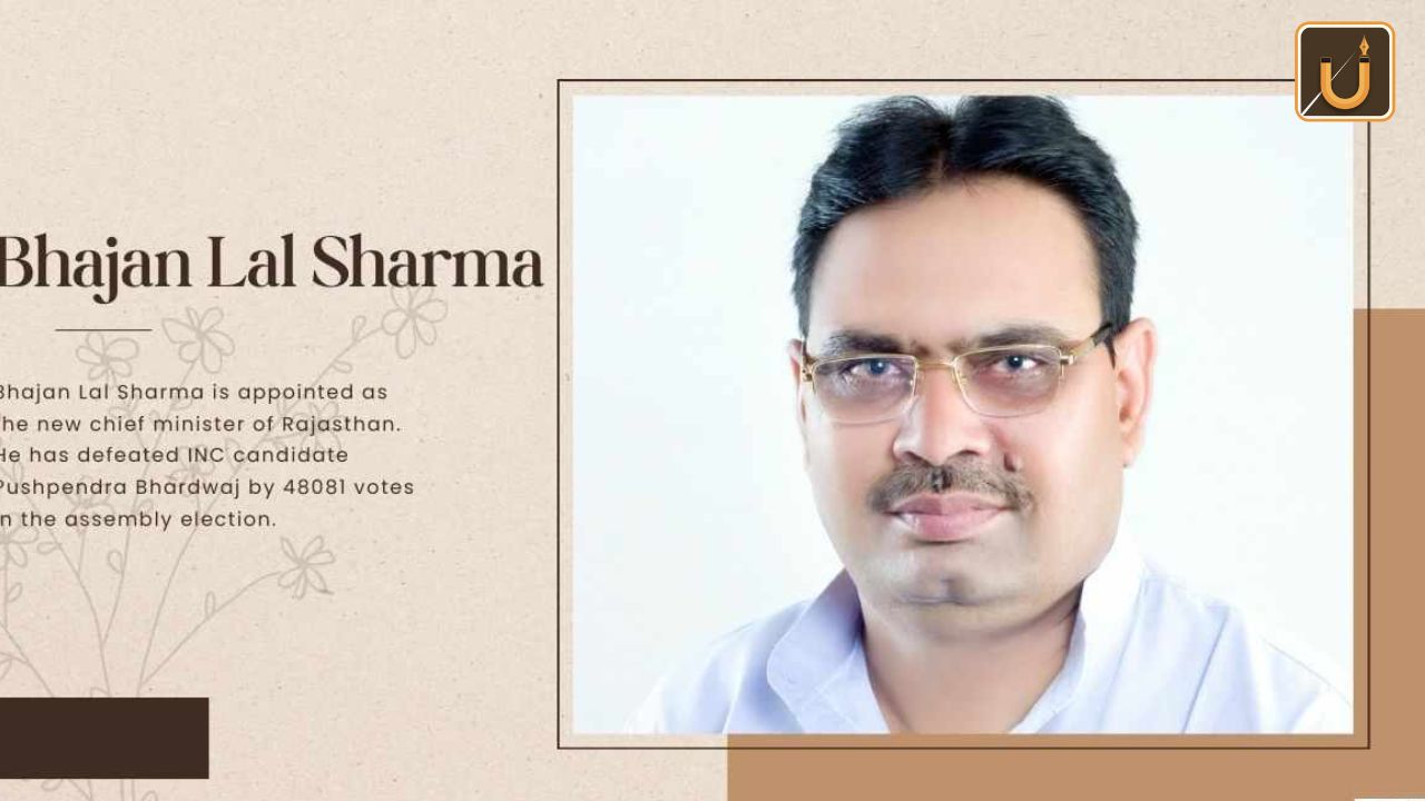 USthadian Academy /Bhajan Lal Sharma Newly Elected Chief Minister Of Rajasthan | 13 dec 2023 USthadian Academy /Bhajan Lal Sharma Newly Elected Chief Minister Of Rajasthan
